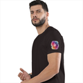 Personalized Male Classic Crew T-Shirt - Abstract with Custom Name -DTG Print - Coffee Brown image 23