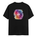 Personalized Male Classic Crew T-Shirt - Abstract with Custom Name -DTF Print - Black image 7