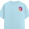 Personalized Male Classic Crew T-Shirt - Abstract with Custom Name -DTF Print - Baby Blue image 15