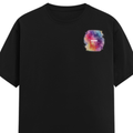 Personalized Male Classic Crew T-Shirt - Abstract with Custom Name -DTF Print - Black image 12