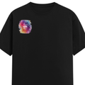Personalized Male Classic Crew T-Shirt - Abstract with Custom Name -DTF Print - Black image 17