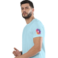 Personalized Male Classic Crew T-Shirt - Abstract with Custom Name -DTF Print - Baby Blue image 25
