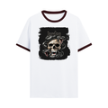 Personalized Ringer T-Shirt - Gritty with Custom Name -DTG Print - Maroon off white image 4