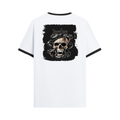 Personalized Ringer T-Shirt - Gritty with Custom Name -DTG Print - Black White image 5