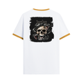Personalized Ringer T-Shirt - Gritty with Custom Name -DTG Print - Mustard yellow off white image 7