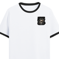Personalized Ringer T-Shirt - Gritty with Custom Name -DTG Print - Black White image 9