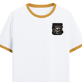 Personalized Ringer T-Shirt - Gritty with Custom Name -DTG Print - Mustard yellow off white image 11