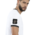 Personalized Ringer T-Shirt - Gritty with Custom Name -DTG Print - Black White image 21