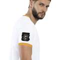 Personalized Ringer T-Shirt - Gritty with Custom Name -DTG Print - Mustard yellow off white image 23