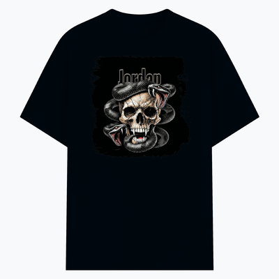 Personalized Cotton Stretch T-Shirt - Gritty with Custom Name -DTG Print - Navy Blue image 1