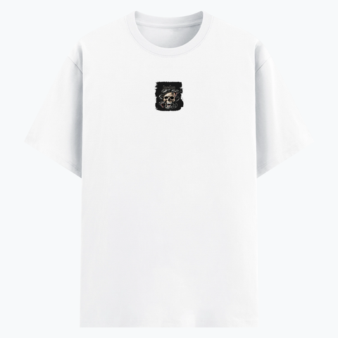Personalized Basic T-Shirt PC - Gritty with Custom Name -DTF Print - White image 1