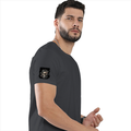 Personalized Basic T-Shirt PC - Gritty with Custom Name -DTF Print - Black melange image 29