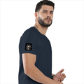 Personalized Basic T-Shirt PC - Gritty with Custom Name -DTF Print - Navy melange image 30