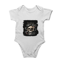 Personalized Rompers - Gritty with Custom Name -DTG Print - White image 3