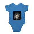 Personalized Rompers - Gritty with Custom Name -DTG Print - Orchid Blue image 10