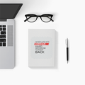 Personalized Notebook - Typographic with Custom Name - back - White - mockup 2