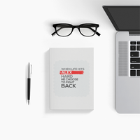 Personalized Notebook - Motivational Typography with Custom Name