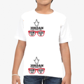 Personalized Kids Sports T-Shirt All Over Printed Products - Typography-focused with Custom Name - front_2 - White - mockup 2