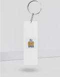 Personalized Keychain - Neutral with Custom Name - back_Slim - White - mockup 6