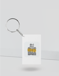Personalized Keychain - Neutral with Custom Name - Keychain - front_Rectangle - Rectangle - White - mockup 3