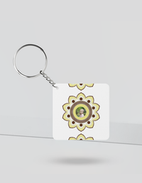 Keychain | Rectangle, Square, Slim | Acrylic UV Printed | Durable, Fade-Proof, Glossy | Dot Art | Child Portrait