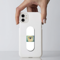 Phone Grip Holder | Universal Fit | Durable Material | UV Printed | Secure Grip & Media Stand | Minimalist | Casual - front - White - mockup 1