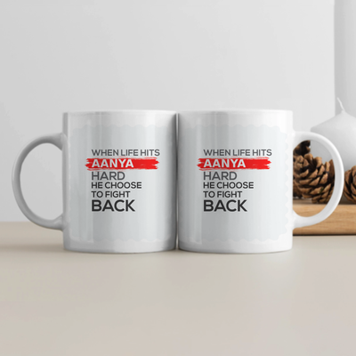White Coffee Mug | 11 oz | Ceramic | Sublimation Printed | Fade Proof Print | Minimalist | Self-improvement - front - White - mockup 1