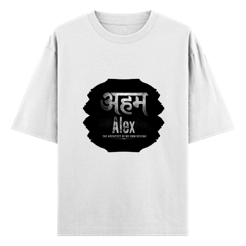 Oversized Standard T-Shirt (Dtg) | Modern | Self-reliance | Self-gift | Empowering - front - White - mockup 1