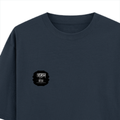 Oversized Standard T-Shirt (Dtg) | Modern | Self-reliance | Self-gift | Empowering - left pocket - Navy Blue - mockup 3