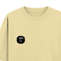 Oversized Standard T-Shirt | Unisex Relaxed Fit | 100% Super Combed Cotton DTG | Soft, Breathable & Durable | Adult | Modern | Self | Identity - left pocket - Beige - mockup 3