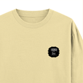 Oversized Standard T-Shirt | Unisex Relaxed Fit | 100% Super Combed Cotton DTG | Soft, Breathable & Durable | Adult | Modern | Self | Identity - right pocket - Beige - mockup 4