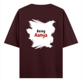 Oversized Classic T-Shirt | Unisex Oversized Fit | 100% Super-Combed Cotton | Pre-Shrunk & Ribbed Neck | Adults | Text-based | Self-love | Birthday - back - Maroon - mockup 2