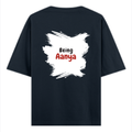 Oversized Classic T-Shirt | Unisex Oversized Fit | 100% Super-Combed Cotton | Pre-Shrunk & Ribbed Neck | Adults | Text-based | Self-love | Birthday - back - Navy Blue - mockup 2