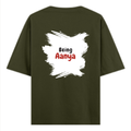 Oversized Classic T-Shirt | Unisex Oversized Fit | 100% Super-Combed Cotton | Pre-Shrunk & Ribbed Neck | Adults | Text-based | Self-love | Birthday - back - Olive Green - mockup 2
