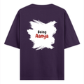 Oversized Classic T-Shirt | Unisex Oversized Fit | 100% Super-Combed Cotton | Pre-Shrunk & Ribbed Neck | Adults | Text-based | Self-love | Birthday - back - Purple - mockup 2