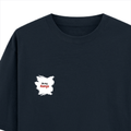 Oversized Classic T-Shirt | Unisex Oversized Fit | 100% Super-Combed Cotton | Pre-Shrunk & Ribbed Neck | Adults | Text-based | Self-love | Birthday - left pocket - Navy Blue - mockup 3