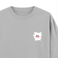 Oversized Classic T-Shirt | Unisex Oversized Fit | 100% Super-Combed Cotton | Pre-Shrunk & Ribbed Neck | Adults | Text-based | Self-love | Birthday - right pocket - Grey Melange - mockup 4