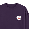 Oversized Classic T-Shirt | Unisex Oversized Fit | 100% Super-Combed Cotton | Pre-Shrunk & Ribbed Neck | Adults | Text-based | Self-love | Birthday - right pocket - Purple - mockup 4