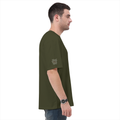 Oversized Classic T-Shirt | Unisex Oversized Fit | 100% Super-Combed Cotton | Pre-Shrunk & Ribbed Neck | Adults | Text-based | Self-love | Birthday - left sleeve - Olive Green - mockup 5