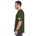 Oversized Classic T-Shirt | Unisex Oversized Fit | 100% Super-Combed Cotton | Pre-Shrunk & Ribbed Neck | Adults | Text-based | Self-love | Birthday - right sleeve - Olive Green - mockup 6