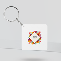 Personalized Keychain Printing Square for Friend - Back To School Gift | Hello Niji