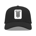Baseball Ottoman Cap | Universal Fit, Adjustable | Ottoman Fabric, DTG | Structured, Lightweight, Breathable | Unisex | Typography | Motivation - front - Black - mockup 1