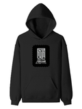 Pullover Hoodie | Unisex Regular Fit | Tri-Layer Cotton Blend | DTG Print Ready | Adults | Typographic | Determination | Everyday | Confident - front - Black - mockup 1
