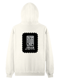Pullover Hoodie | Unisex Regular Fit | Tri-Layer Cotton Blend | DTG Print Ready | Adults | Typographic | Determination | Everyday | Confident - back - Off White - mockup 2
