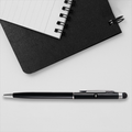 Personalised Metal Pens | Classic, Twist, Click | Laser Engraved | Smooth Ink Flow, Durable Grip | Unisex | Typographic | Determination | Everyday - front_twist - Twist - Black - mockup 3