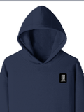 Pullover Hoodie (Dtf) | Hoodies & Jackets | DTF, DTG | Him, Her, Unisex | Typographic | Determination | Everyday | Confident - left pocket - Navy Blue - mockup 3
