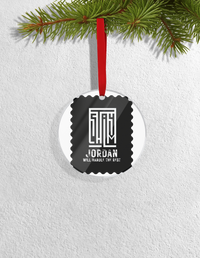 Christmas Ornaments | 3x3-inch | Acrylic UV Printed | Lightweight, Waterproof, Fade-Proof, Satin Ribbon | Unisex Adult | Typographic | Determination