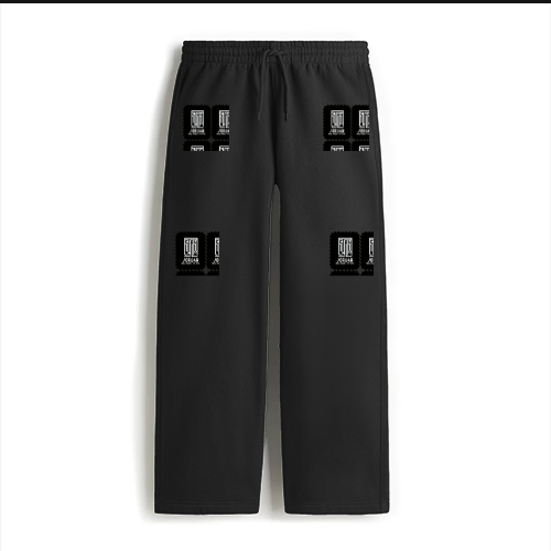 Sweatpants | Loose Fit, Unisex | 260 GSM Terry Fabric | Two Front Pockets | Unisex | Typographic | Determination | Everyday | Confident
