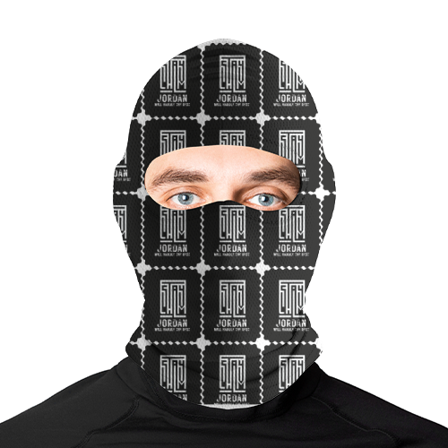 Male Balaclava | Snug Fit | Poly-Spandex | Anti-Microbial, Stretch, Fade-Proof | Unisex | Typographic | Determination | Everyday | Confident