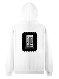 Pullover Hoodie | Unisex Regular Fit | Cotton Blend | Embroidery Ready | All Ages | Typographic | Determination | Everyday | Confident - back - White - mockup 2